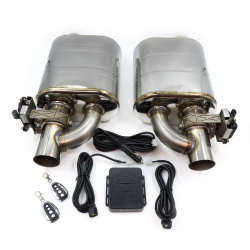 Глушитель управляемый КОМПЛЕКТ + электрон. нерж 201 вход ф63 выход ф63