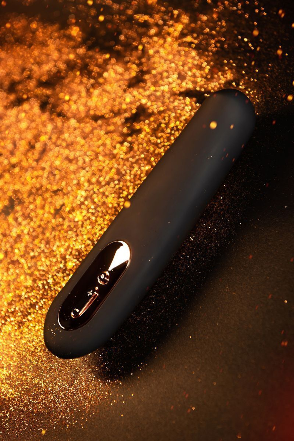 Черный нереалистичный вибратор Waname D-Splash Tsunami - 18,3 см. (Цвет: черный)