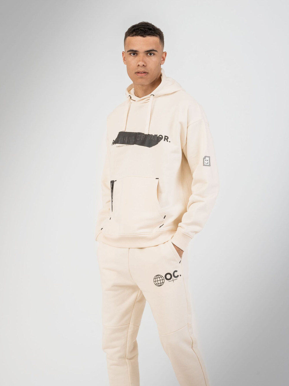 Худи мужское ORIGINAL CREATOR ERROR_404 HOODIE, Молочный