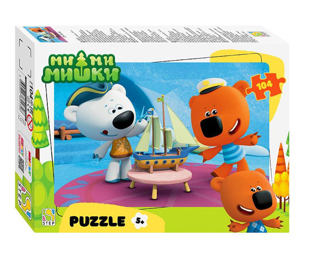 Пазл 104эл. "Ми-ми-мишки" (0+ Медиа) (Степ пазл)