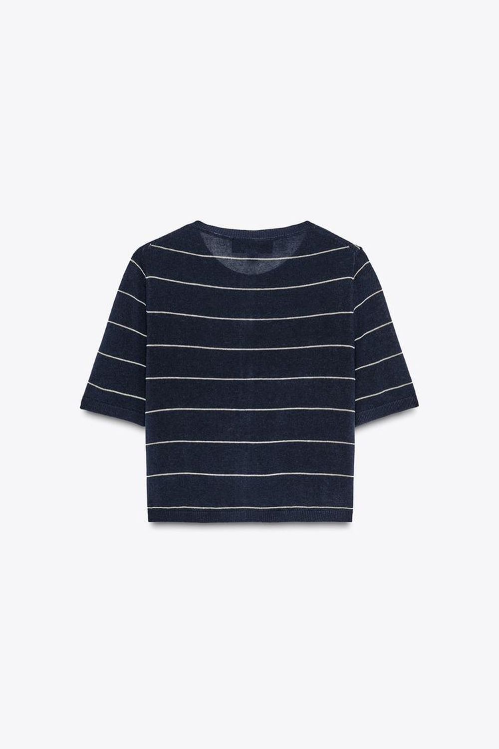 ZARA УКОРОЧЕННЫЙ КАРДИГАН В ПОЛОСКУ, ПОЛОСКИ