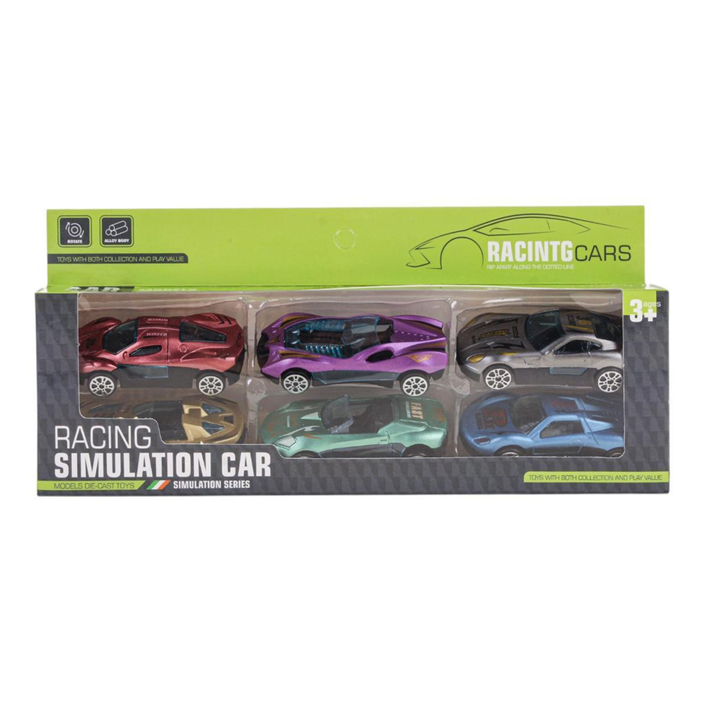 Набор машин 6шт, коробка CH113