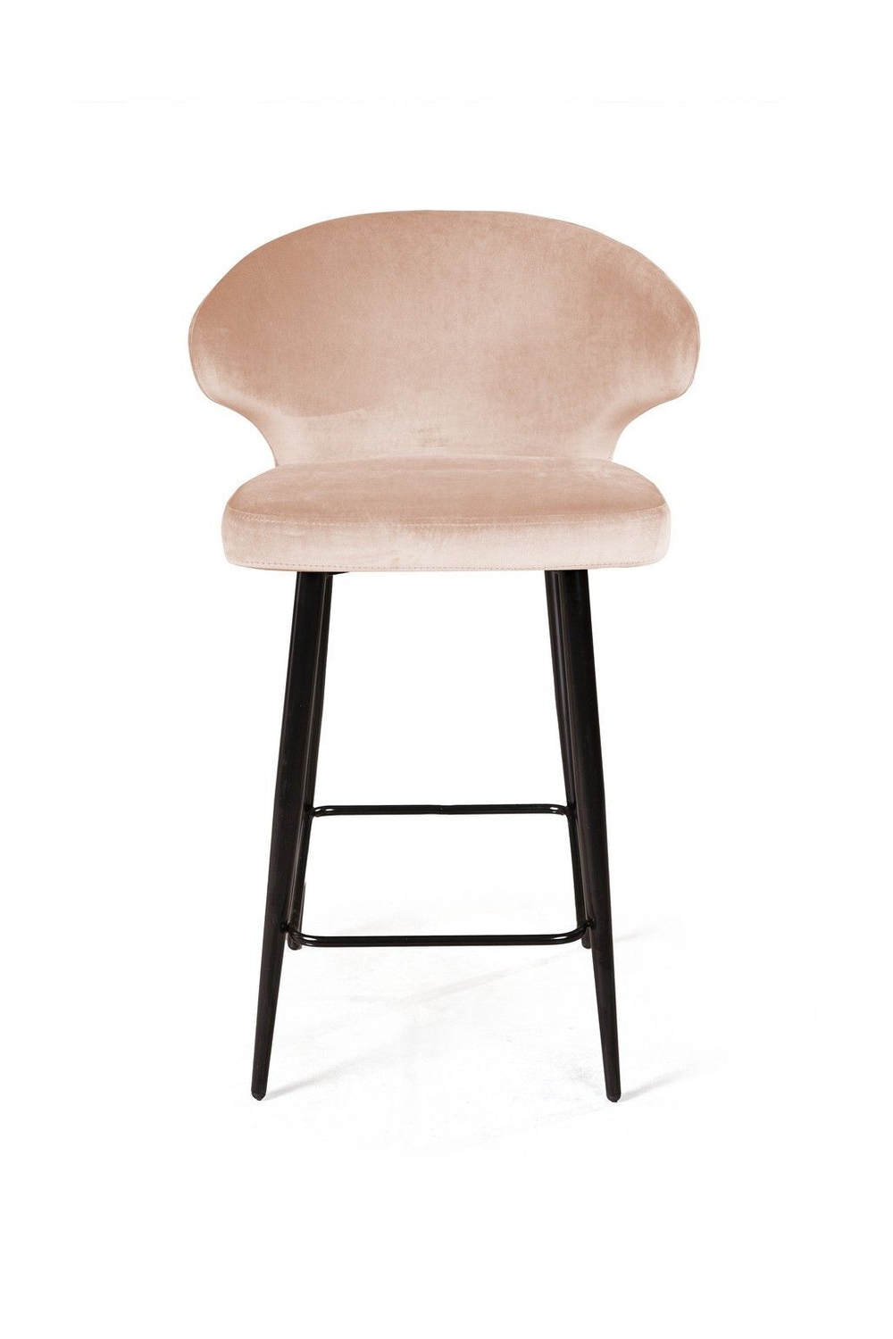 Стул полубарный Richard, бархат бежевый 5