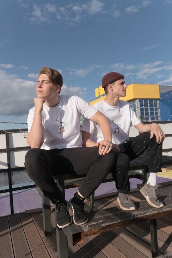 Футболка Оверсайз Гусель Белая - фото 5