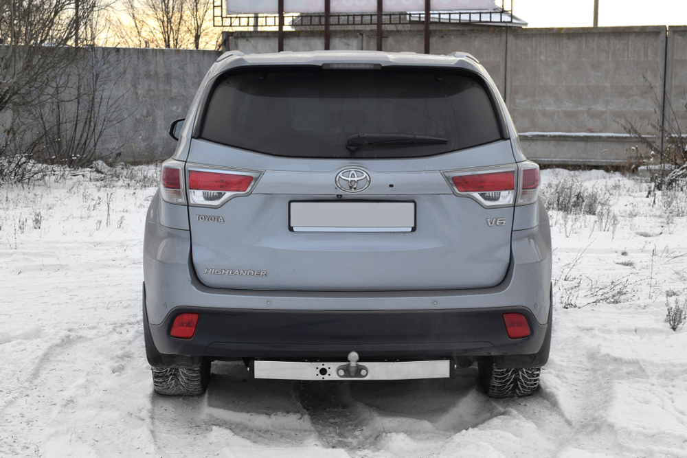 Фаркоп PT GROUP /тип F/ с нержавеющей накладкой TOYOTA Highlander 2013-2020(паспорт и сертификат в комплекте)(без электрики) арт.THL-13-991224.00