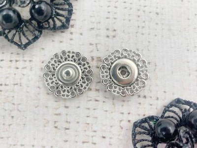 Кнопка пришивная металл, d 2,5 см, никель