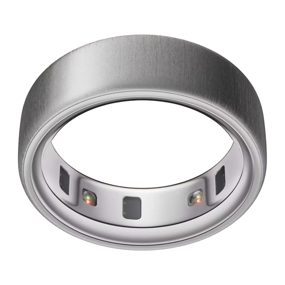 Умное кольцо Oura Ring 4 – Brushed Silver (Матовое серебро)