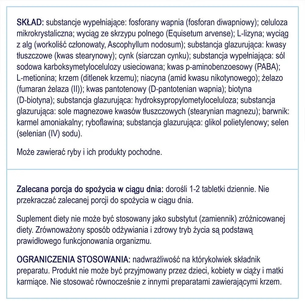 Диетическая добавка Naturell Silica, 100 таблеток