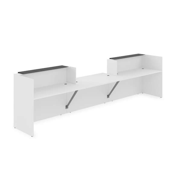 1КРС-КЛ.009 Комплект Ресепшн с фартуком HPL (4232*901*1149) (без подсветки)