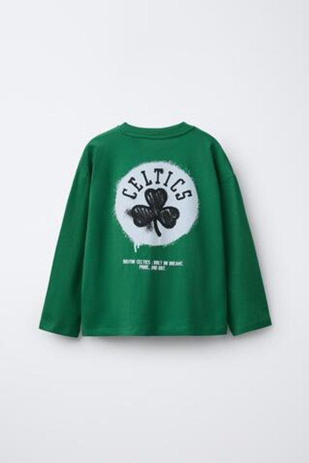 ZARA ЛОНГСЛИВ CELTICS NBA, ЗЕЛЕНЫЙ