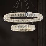 Люстра D8010P/2R/D800+600 silver