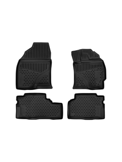 Коврики в салон для TOYOTA Prius Alpha, 2012-, правый руль 4 шт. (полиуретан) ELEMENT3D1853210K
