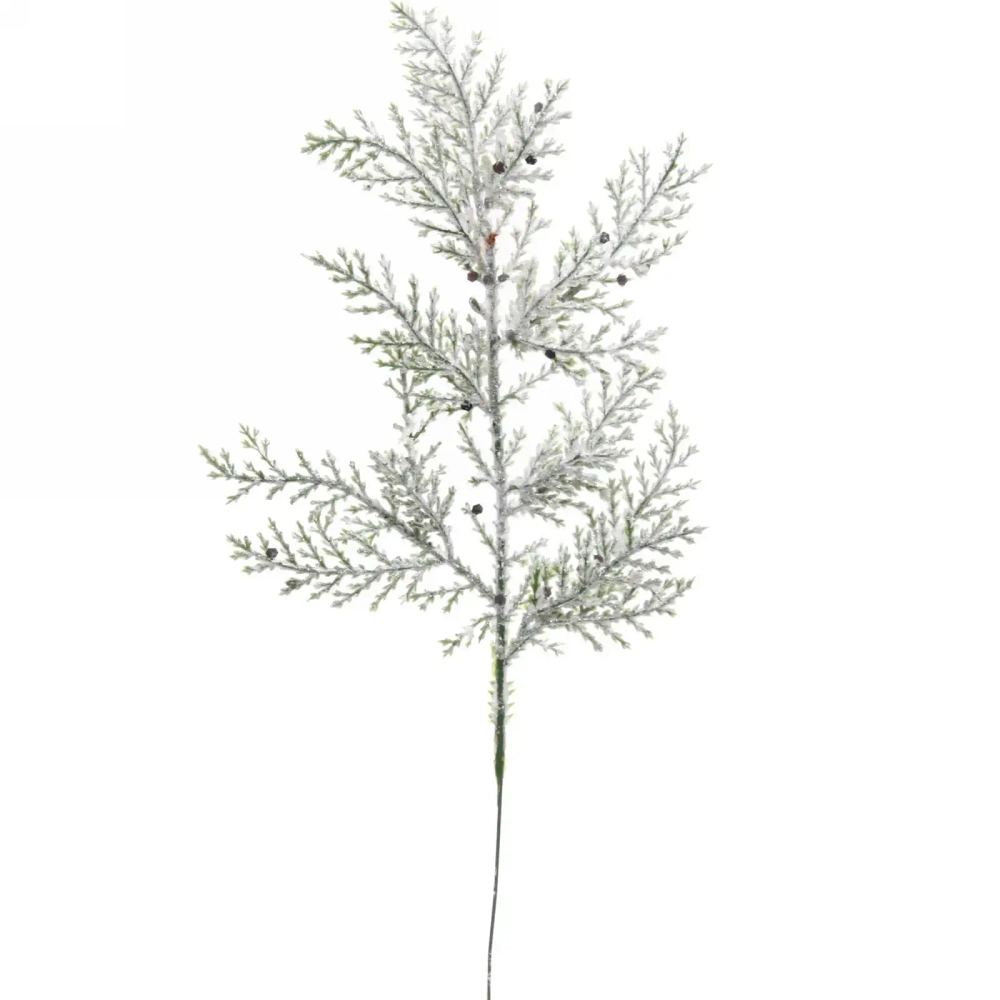 Ветка декоративная «Блеск» 25 см, Белый