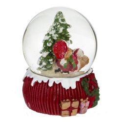 GAEM Фигурка декор в стекл шаре "Мишка/Снеговик/Дед Мороз/Олень", D 6.5 см, L6,5 W6,5 H9 см, 4в.