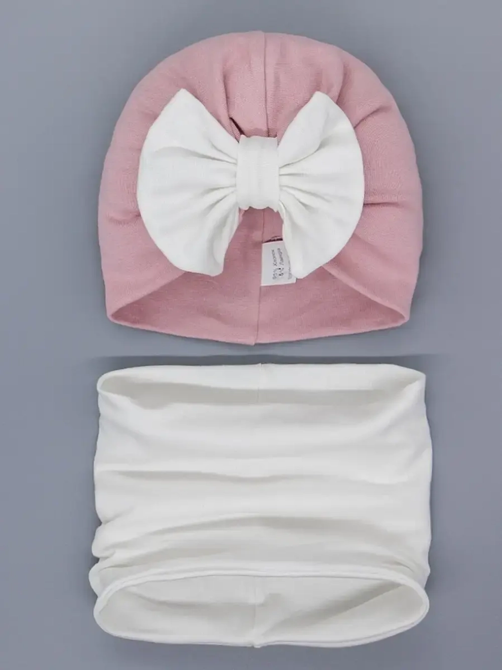 Чалма осенняя для девочки и снуд