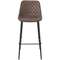 Барный стул Narro 66 см, коричневый на черных металлических ножках | Купить в Hallberg.ru