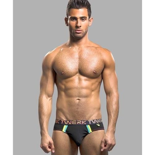 Мужские трусы брифы черные Andrew Christian Twerk  AC9615