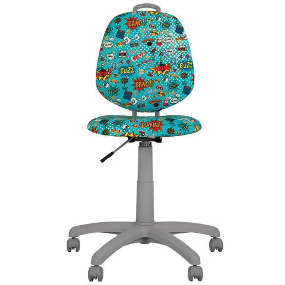 Кресло детское "VINNY GTS" без подлокотников, бирюзовое с рисунком