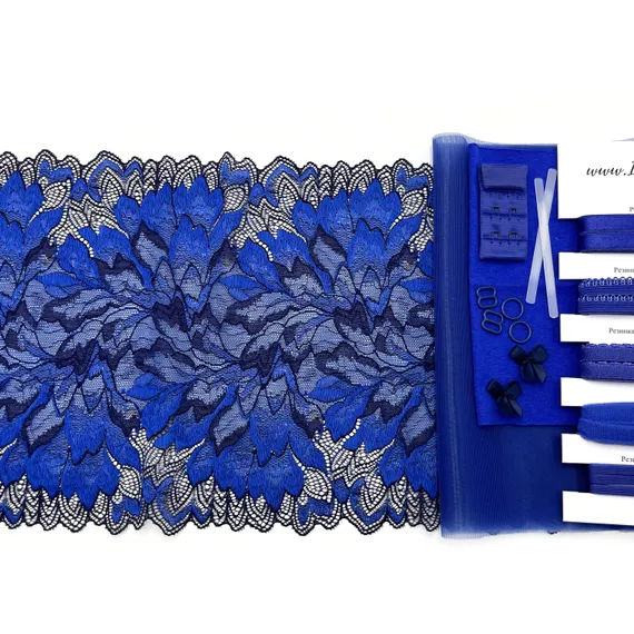 Набор кружевной ультрамарин