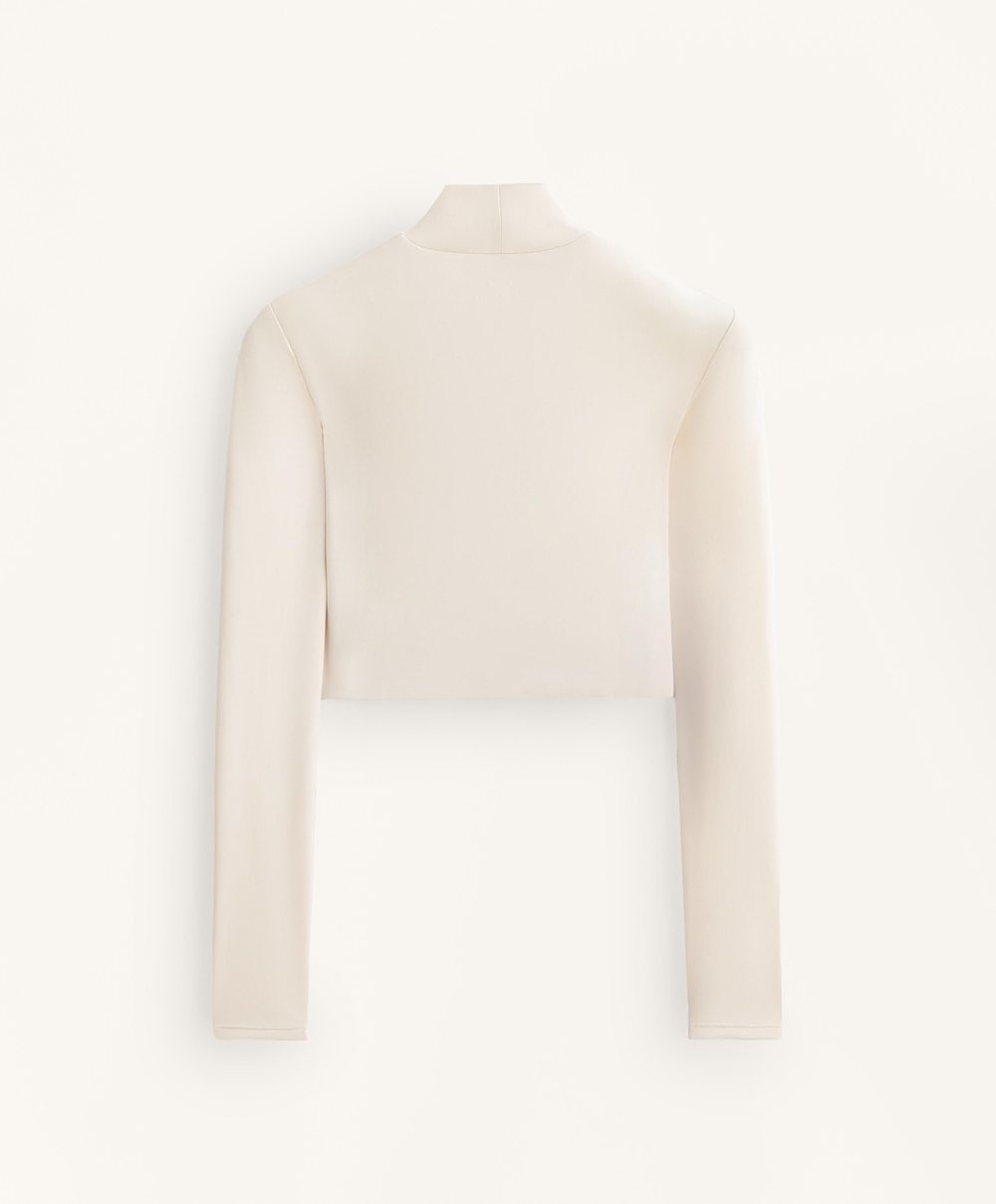 Oysho Футболка с длинным рукавом, экрю