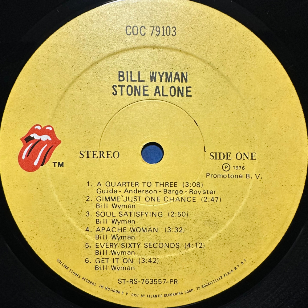 Bill Wyman - Stone Alone (США 1976г.)