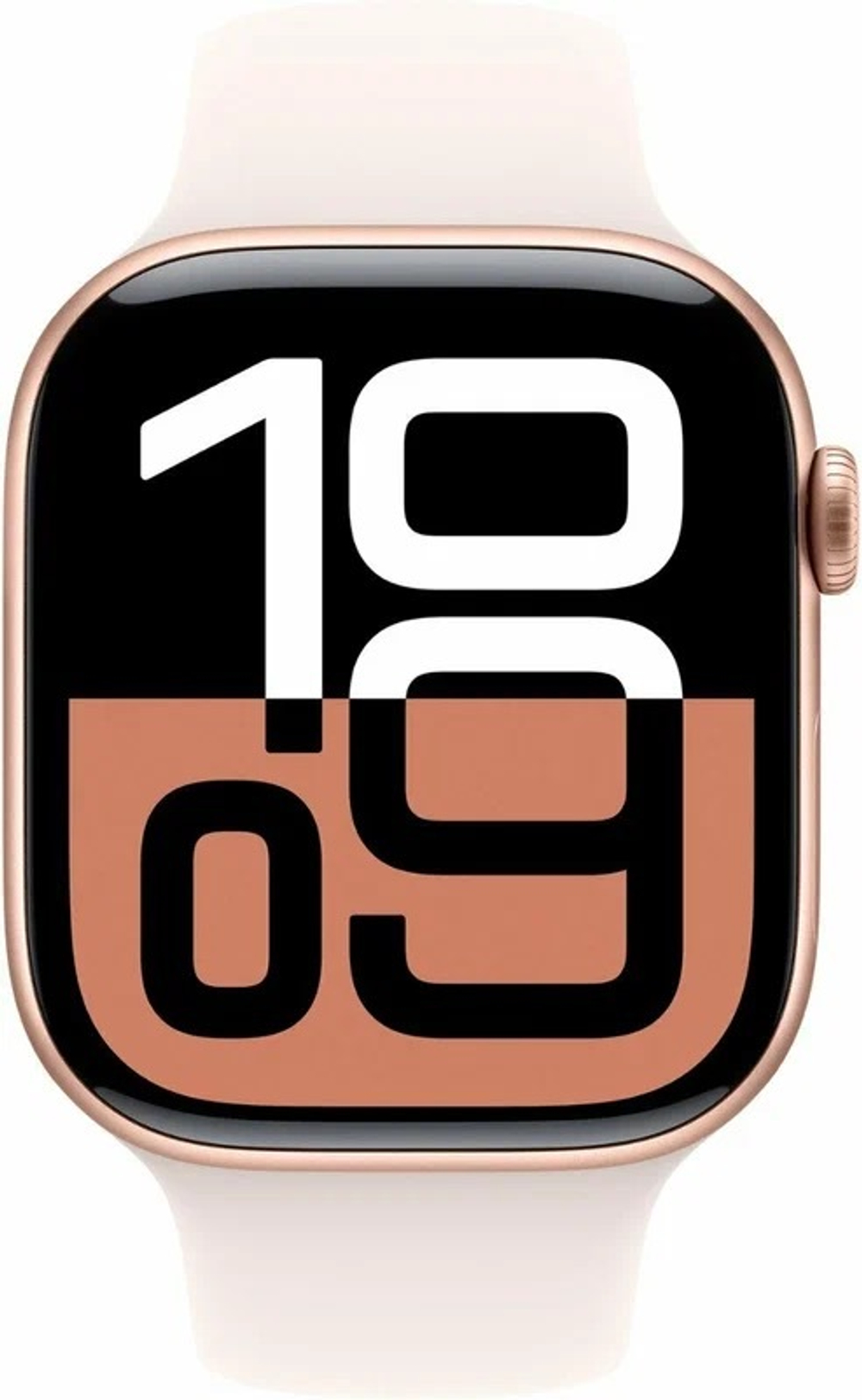 Умные часы Apple Watch Series 10 GPS, 46mm Rose Gold Aluminium Case with Light Blush Sport Band - S/M
