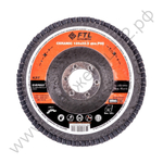 Круг лепестковый с керамическим абразивом для шлифования по нержавеющей стали FTL Everest 27 125 х 22,2 мм P80