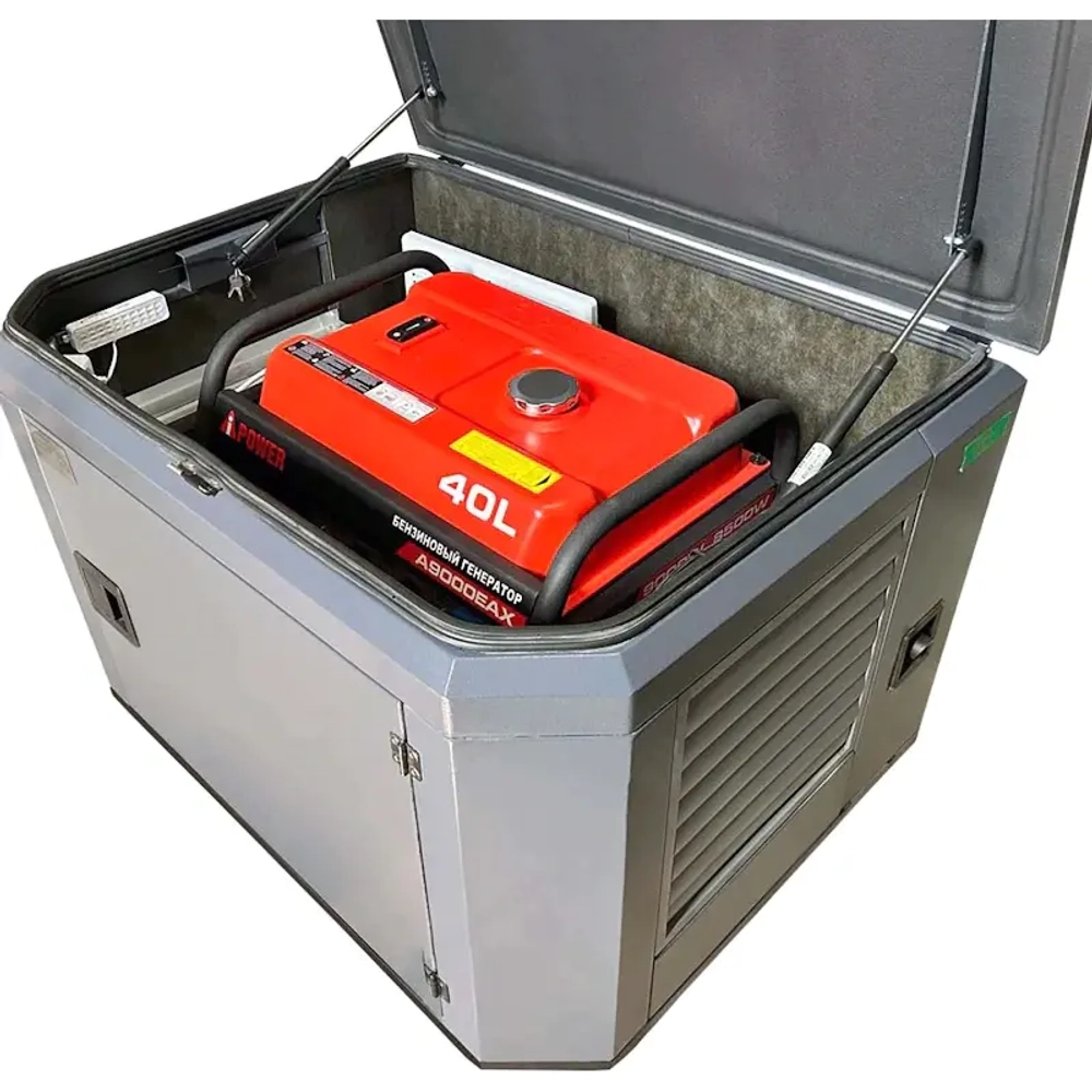A-iPower A9000EAX бензиновый генератор в кожухе 1200 RAL 7024 с блоком АВР 400В/25А (8 pin) New УТ-11183965/29109