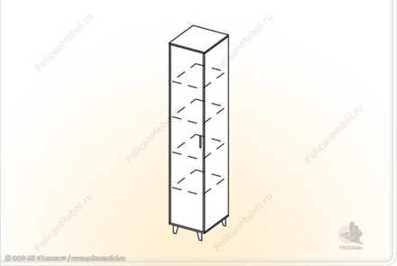 Пенал с полками Белла ПП