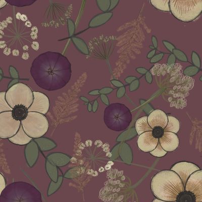 нежный цветочный гербарий