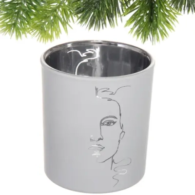 Подсвечник «Нежный силуэт» 7*7,8 см, Белый