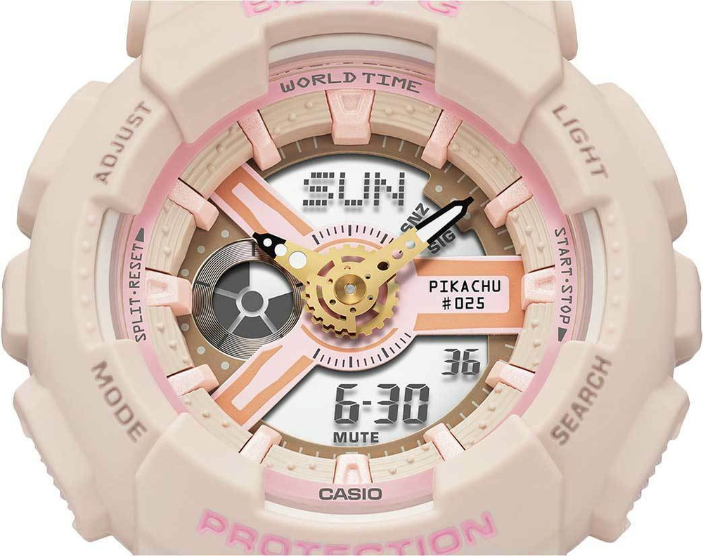 Японские наручные часы Casio Baby-G BA-110PKC-4AER с хронографом