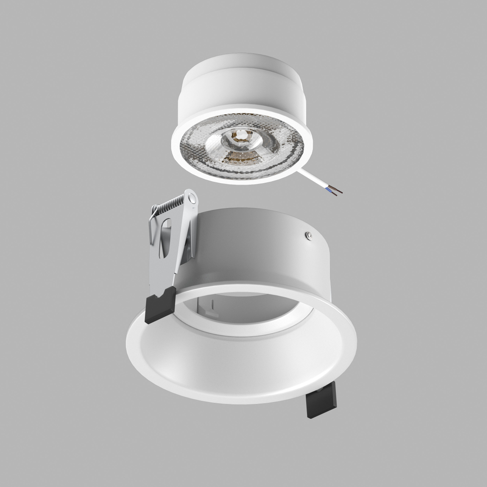 214606-SOLO Светильник DOMINO SOLO ROUND (214606+214006) БЕЛЫЙ