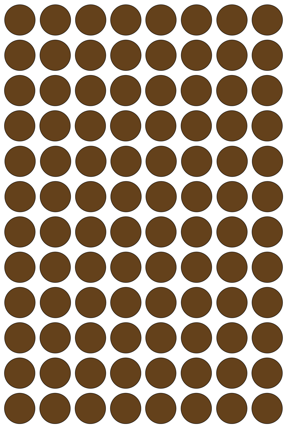 Виниловые наклейки для упаковки и маркировки Policomprint M3, 14 мм. 96 шт.