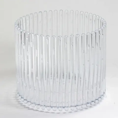 Кашпо для цветов пластиковое 1,8л d-14см «Южное» прозрачный