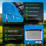 Пневмокаркасная всесезонная палатка «Комфорт» 5×3×2,5 м — из ПВХ, синяя