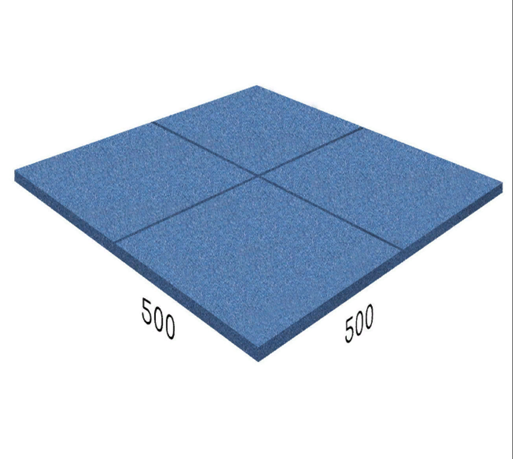 Покрытие Rubblex Active 50х50х4,5 см 65ШОР Синее
