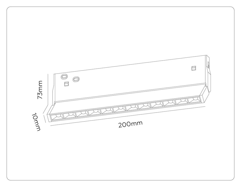 Ambrella Трековый линейный светильник 3CCT 3000K-6000K 10W 38° Track System GL2360