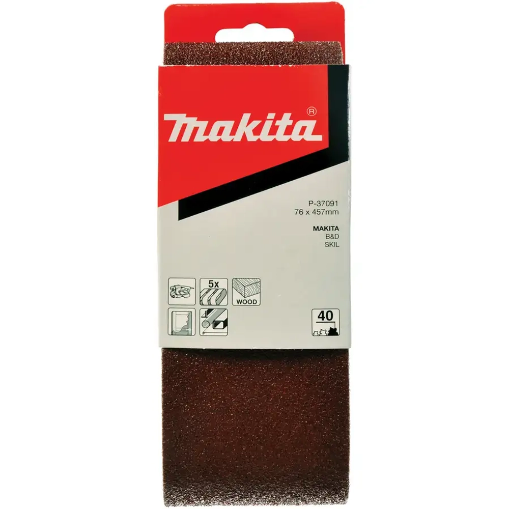 Шлифовальная лента # 100 76x457 мм Makita P-37122