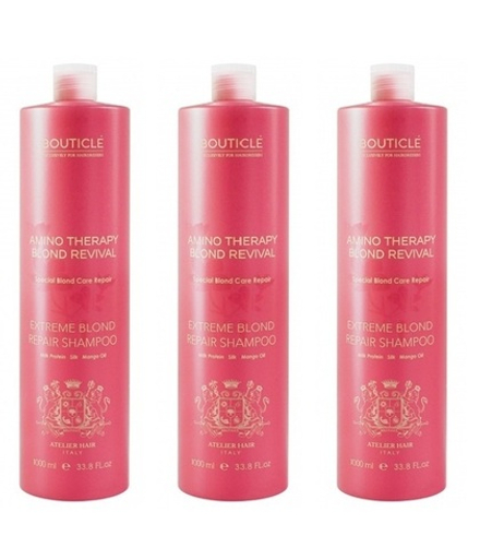 3 x Шампунь для экстремально поврежденных осветленных волос - “Extreme Blond Repair Shampoo" (1000мл)