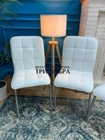 Стул «ЛОРД» белый экокожа