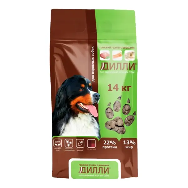 Сухой корм Дилли для взрослых собак 