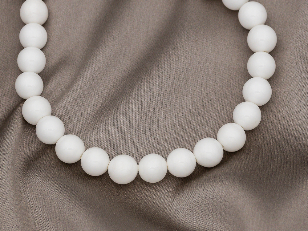 Нить бусин из стекла 8,5мм, гладкие