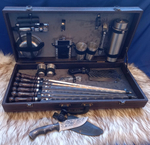 Шашлычный набор подарочный "Буйвол Элит" №30 в кейсе из экокожи