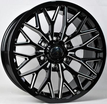 Автодиск STUTTGART 9x18/6x139.7 ET15 D110.1 (ANZ0634) BLACK MILLING