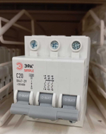 Выключатель автоматический ЭРА SIMPLE 3 полюса 20А