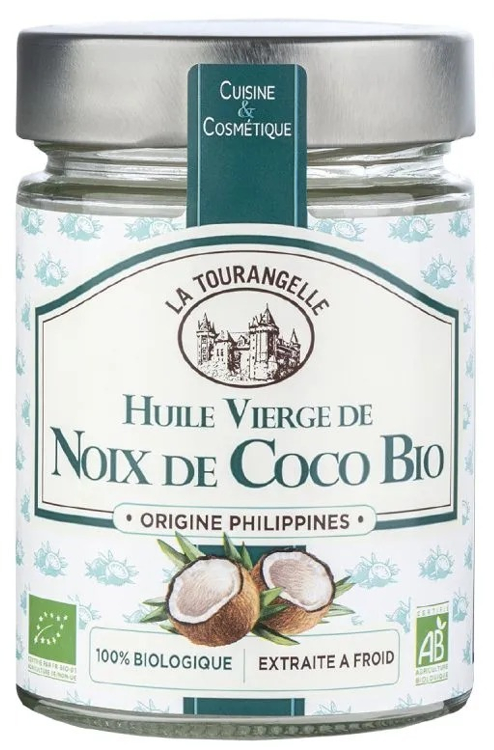 Кокосовое масло La Tourangelle Origine Philippines, первого отжима, нерафинированное, 314 мл