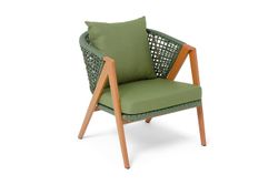 "Амстердам" кресло из искусственного ротанга, цвет зеленый