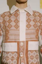 Рубашка Soeurs Chocolate Rhomb Shirt brown