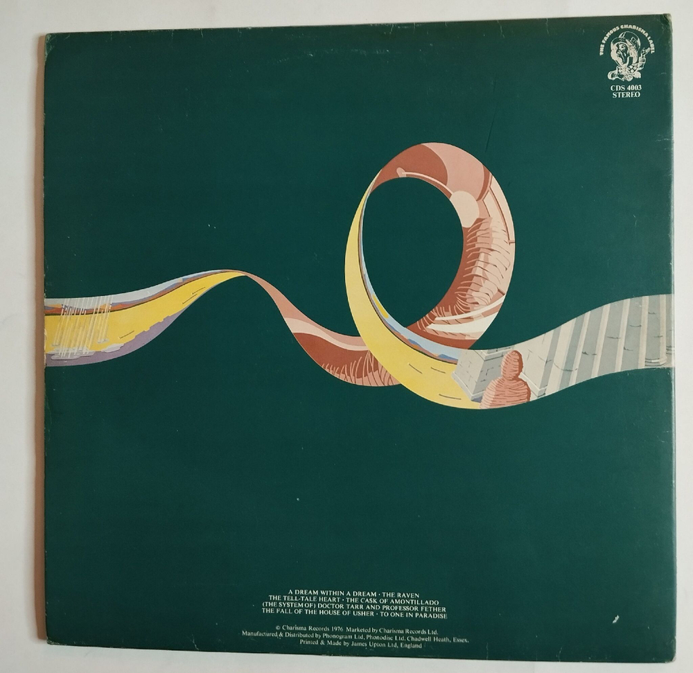 Винтажная виниловая пластинка LP The Alan Parsons Project Tales Of Mystery And Imagination Edgar Allan Poe (UK 1976)
